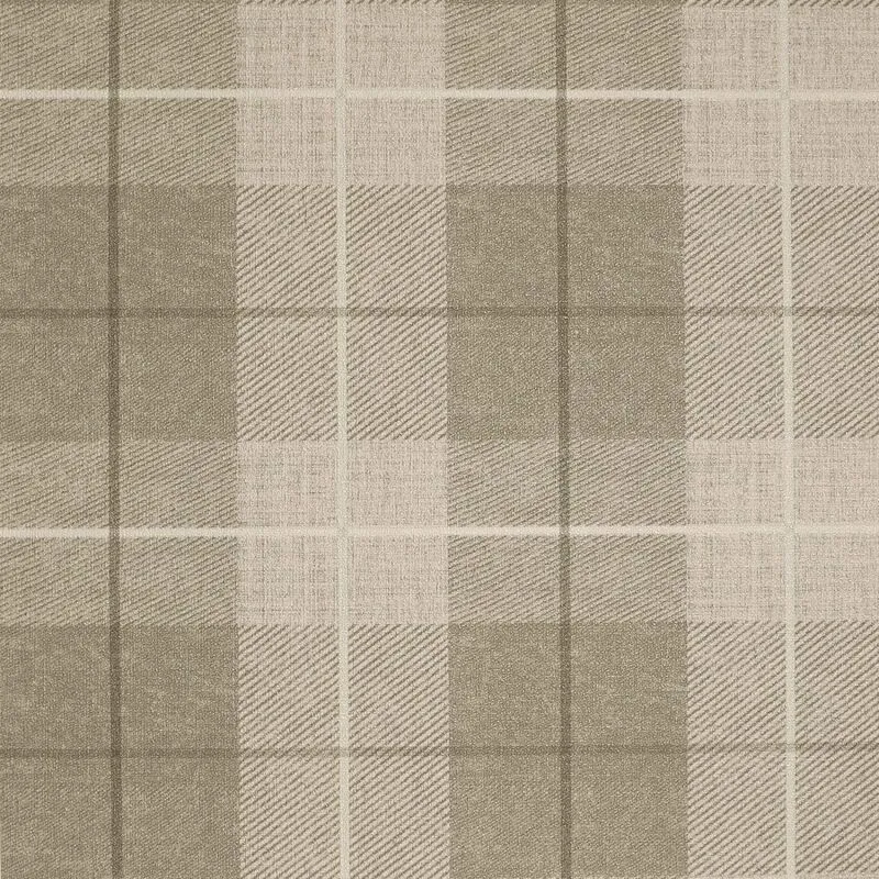 Arthouse - Taupe Country Tartan Wallpaper Checked Hessian Paste Wall Vinyl