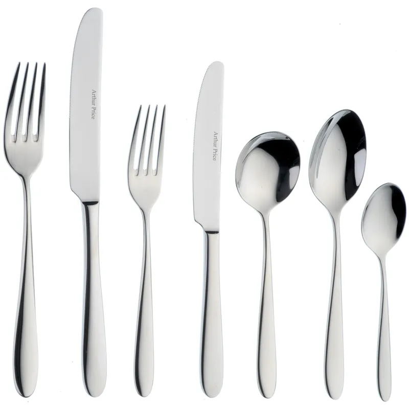 Arthur Price 'Willow' Stainless Steel 44 Piece 6 Person Canteen Cutlery Set in Silver - Silver
