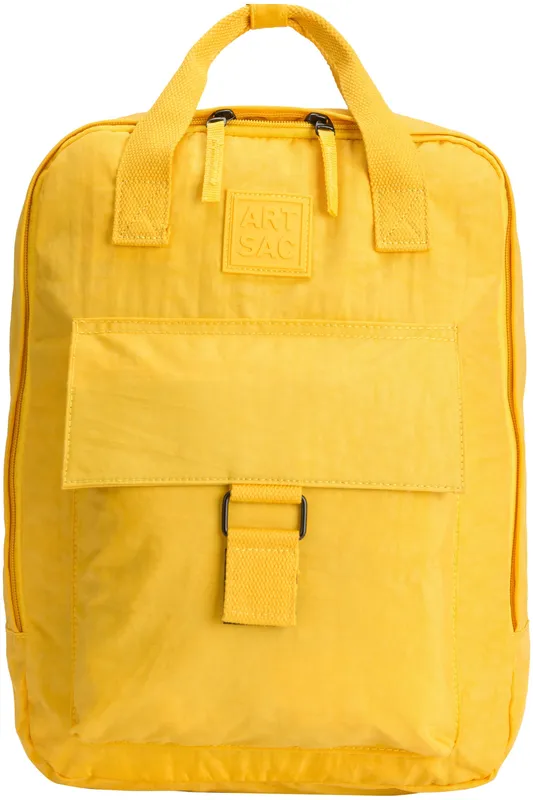 Artsac Zip Top Squared Front Pocketed Backpack