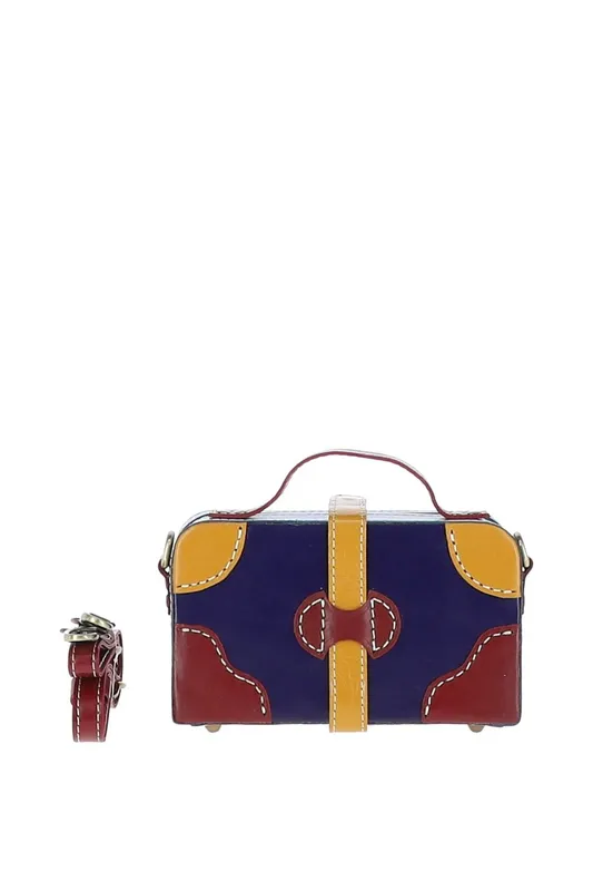 Ashwood Leather Women's 'Adelaide' Leather Shoulder Bag in Navy - Navy