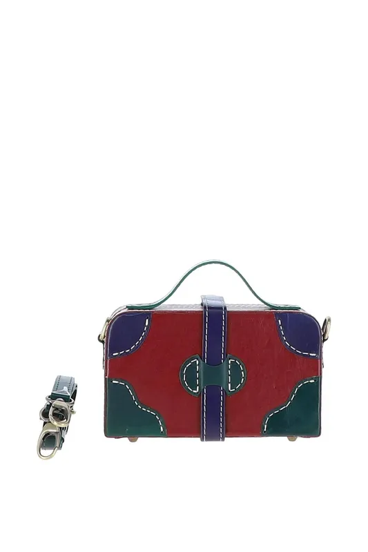 Ashwood Leather Women's 'Adelaide' Leather Shoulder Bag in Red - Red