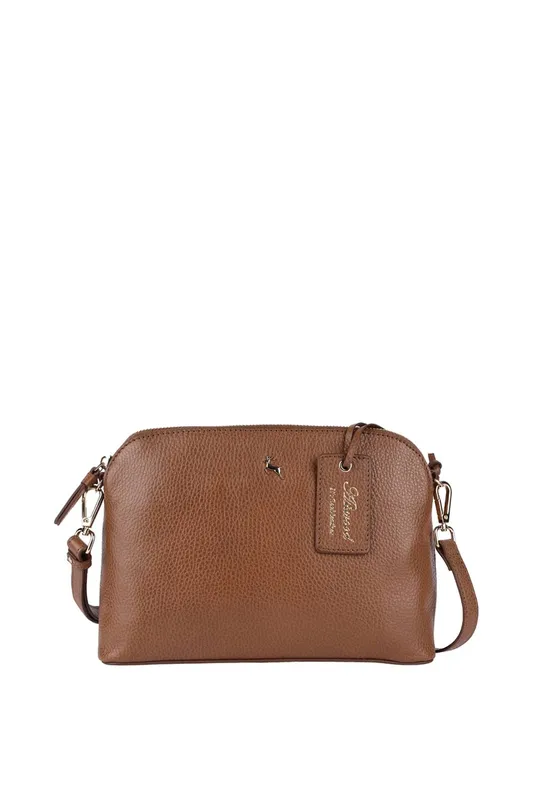 Ashwood Leather Women's 'Brill' Leather Shoulder Bag in Tan - Tan