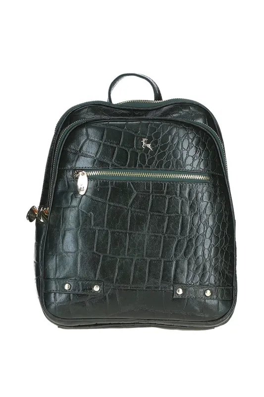 Ashwood Leather Women's 'Camilla' Real Leather Backpack in Green Green