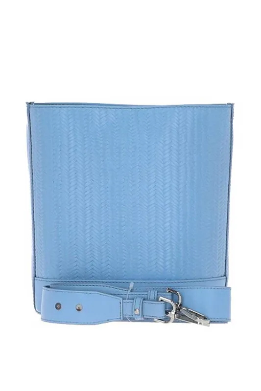Ashwood Leather Women's Elegant Crossbody Bucket Bag in Blue - Blue