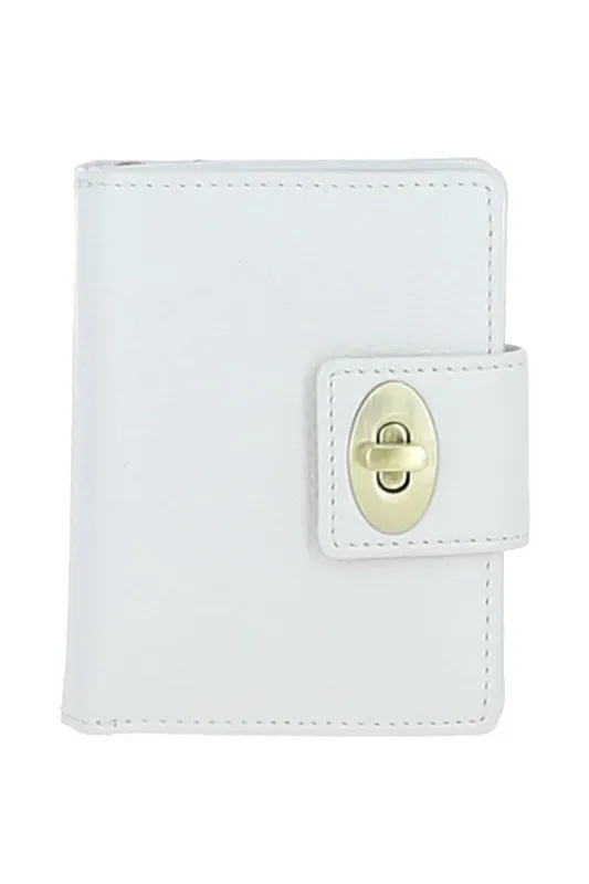 Ashwood Leather Women's Elegant Real Leather Purse in White - White - Size: One Size