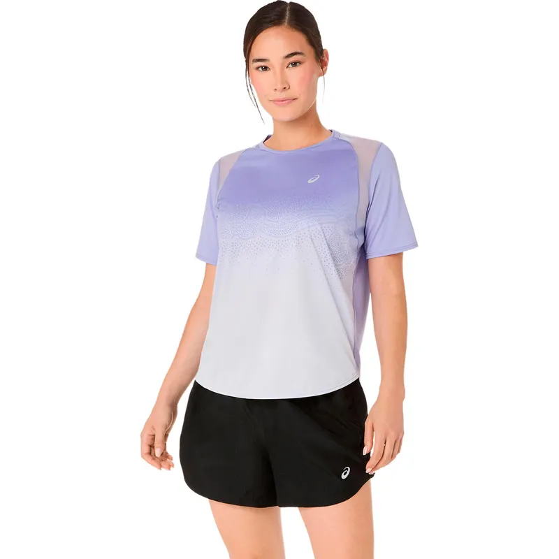 Asics Road Fade Running shirt Women-blue - blue