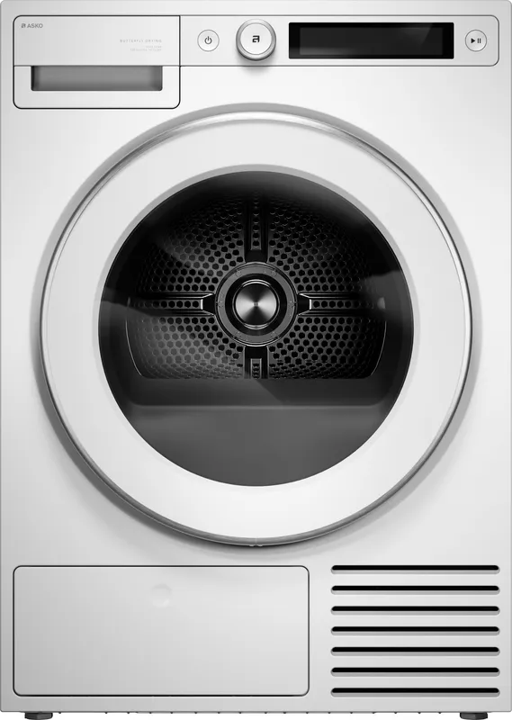 Asko T509HRW.UK Wifi Connected 9Kg Heat Pump Tumble Dryer - White - A+++ Rated, White