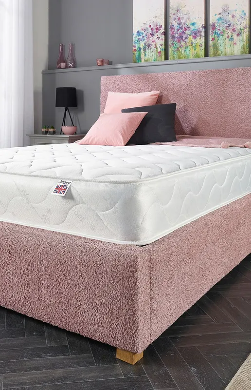 Aspire 3 Layer Memory Foam Hybrid Mattress in White Size: Small Double White Small Double