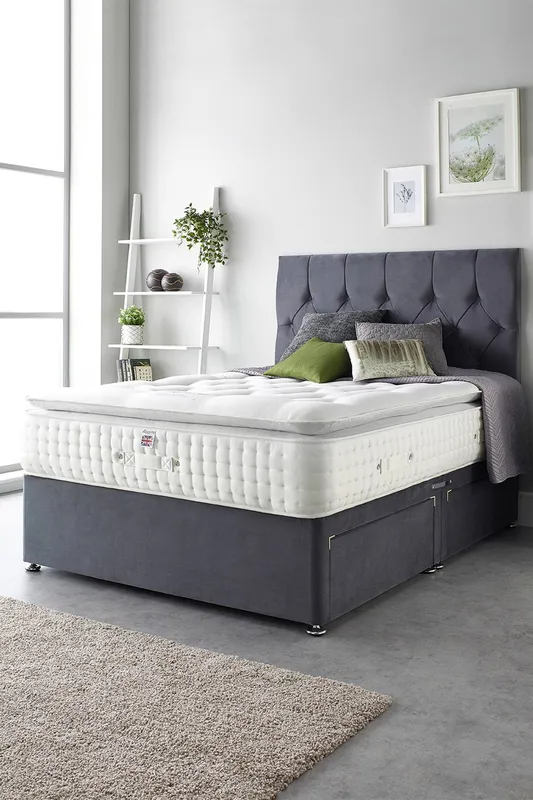 Aspire Alpaca Silk Pillow-Top Pocket Sprung 3000 Springs Mattress Small Double (4')
