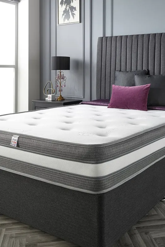 Aspire Cashmere 1000 Pocket Tufted Mattress in White Size: Single - White