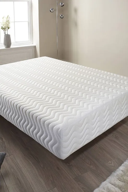 Aspire Unisex Cool Blue Relief Mattress in White Size: Single White female