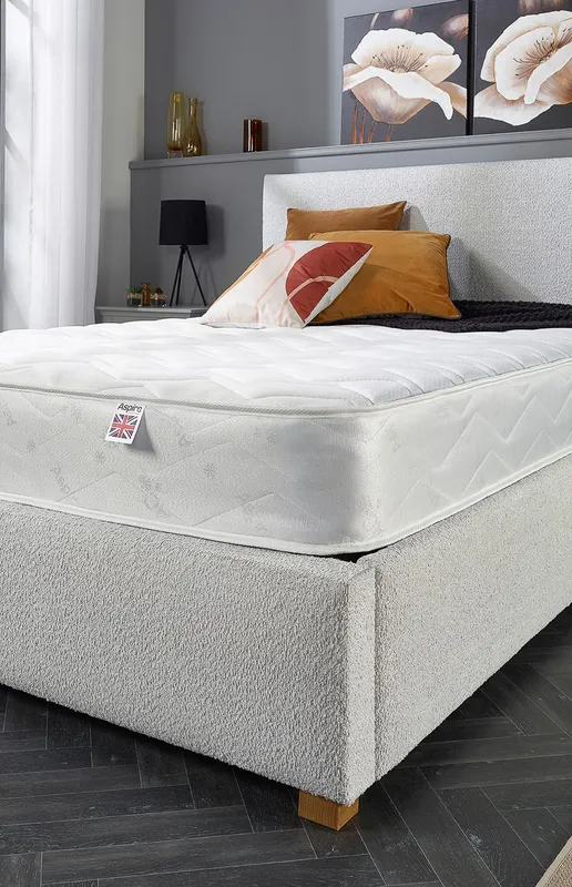 Aspire Double Comfort 8" Memory Rolled Mattress in White Size: Single White Single