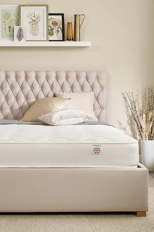 Aspire Essentials Cooltouch Bonnell Comfort Mattress in White Size: Small Double White Small Double