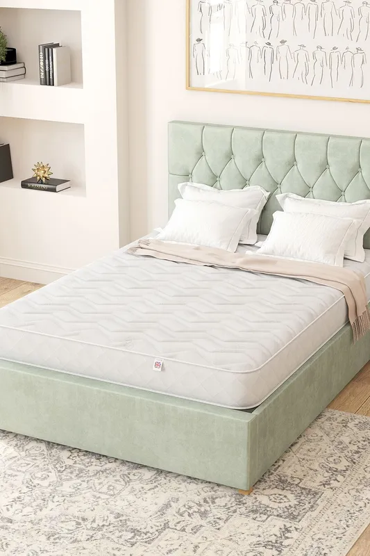 Aspire Memory Foam Hybrid Mattress in White Size: Small Double White Small Double