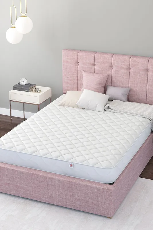 Aspire UK Made Coil & Memory Foam Mattress in White Size: King White King