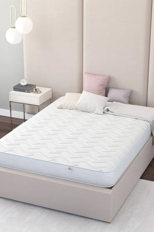 Aspire 500 Memory Foam Hybrid Mattress in White Size: Double - White