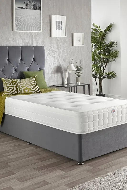 Aspire Cool Touch Classic Bonnell Roll Mattress in White Size: Double - White - Size: Double