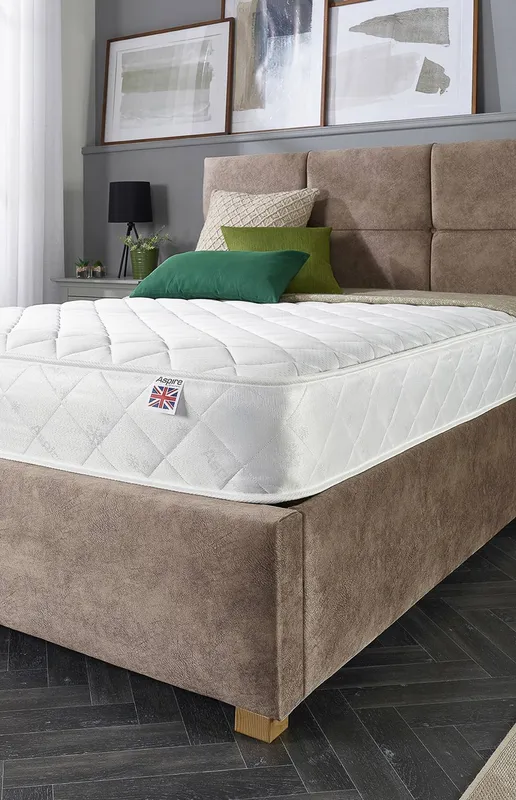 Aspire Essentials Comfort Rolled Mattress in White Size: Double White Double