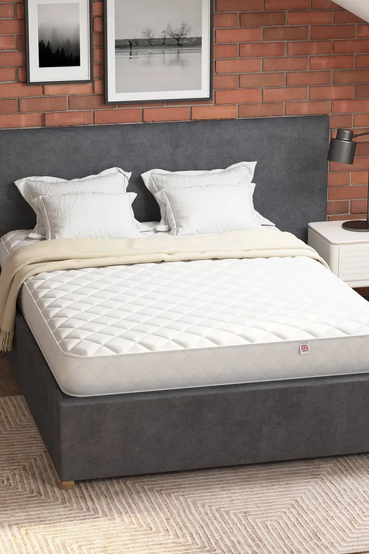 Aspire Unisex Value Cooling Open Coil Mattress in White Size: Single White female