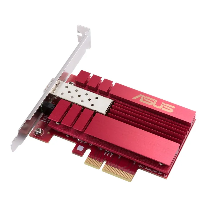 Asus 10G PCIe Network Adapter; Sfp+ port for Optical Fiber Transmission and Dac cable- 90IG0490-MO0R00