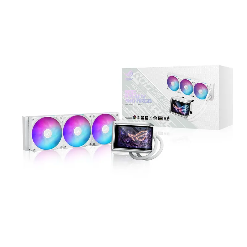 Asus Rog Ryuo IV 360 Argb 360mm Aio Liquid CPU Cooler - White