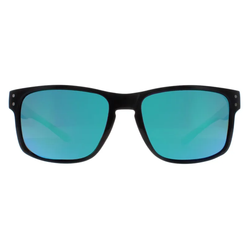 Atum Rectangle Mens Shiny Black Green Mirror Waterhouse - One Size