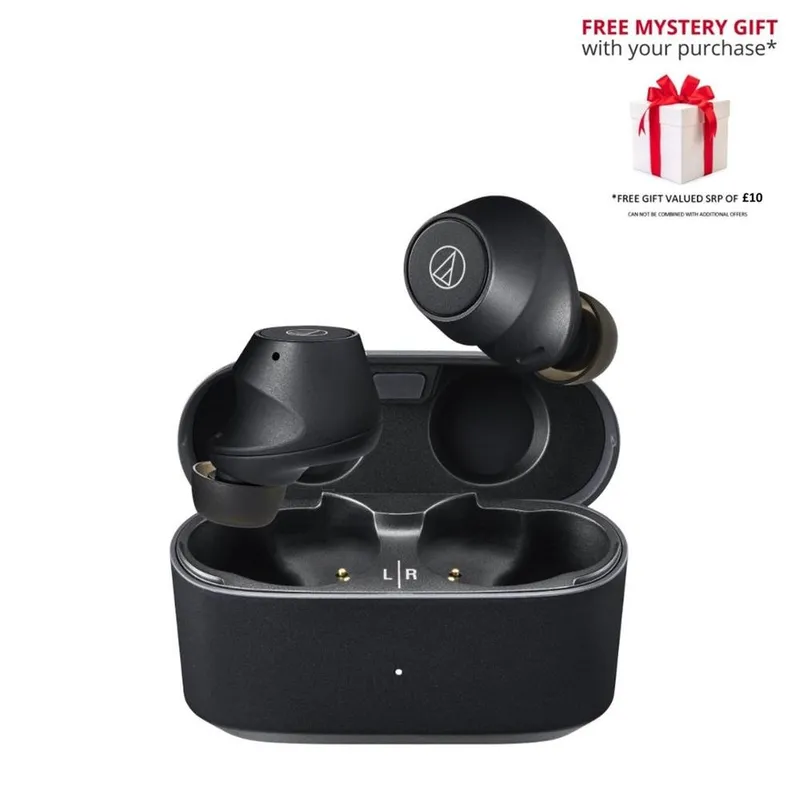 Audio Technica Unisex Ath-CKS30TW+ Wireless Earbuds in Black Black female