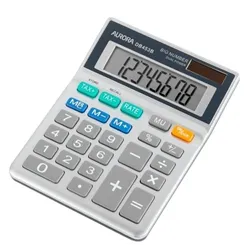 Aurora DB453B Desktop Calculator Battery/Solar-power 8