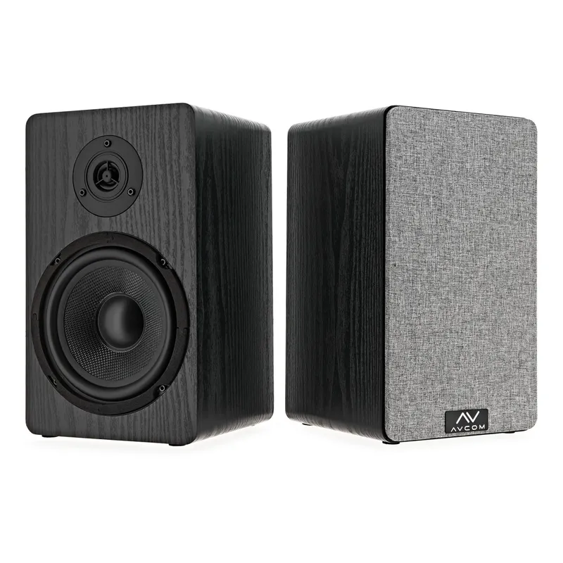 Avcom 6" Bookshelf Speaker Pair Black