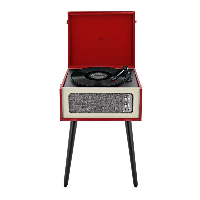 Avcom Standing Turntable with Bluetooth Red