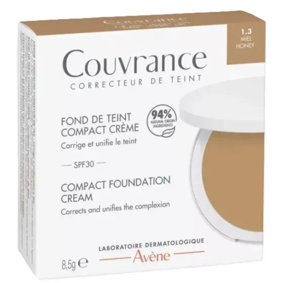 Avène Couvrance Compact Foundation Cream SPF30 8,5g Honey SPF30