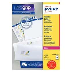 Avery Laser Address Labels 99.1mm x 38.1mm White - L7163-100