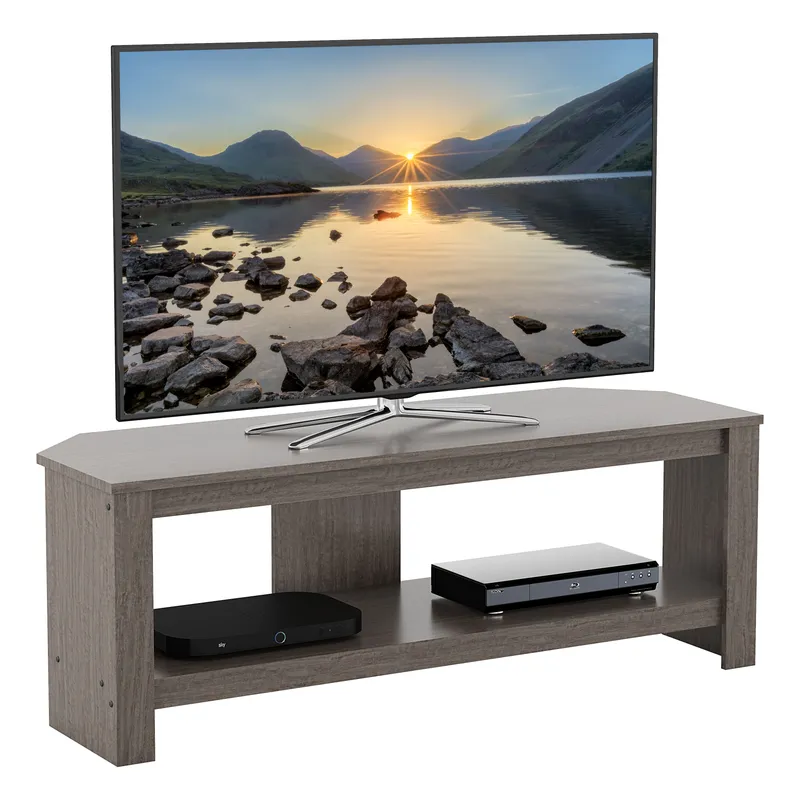Avf Calibre CA115GRE 1150 mm TV Stand - Grey Oak, Silver/Grey