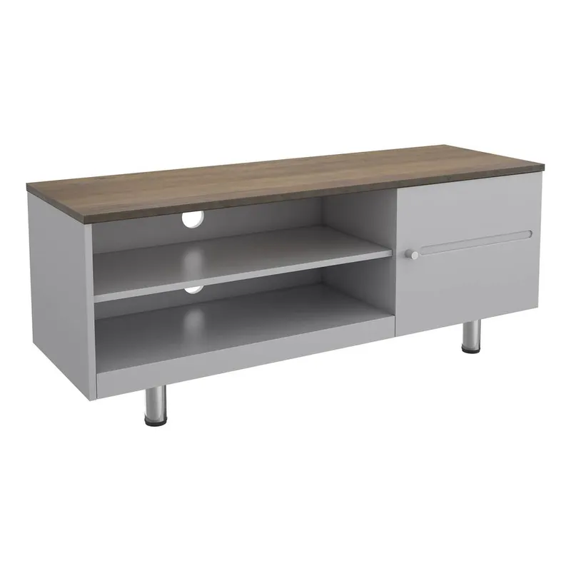 Avf Whitesands FS1200WSSG 1200 mm TV Stand - Grey & Rustic Wood, Silver/Grey