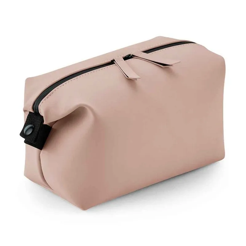 Bagbase Matte PU Toiletry Bag in Nude Pink - Nude Pink