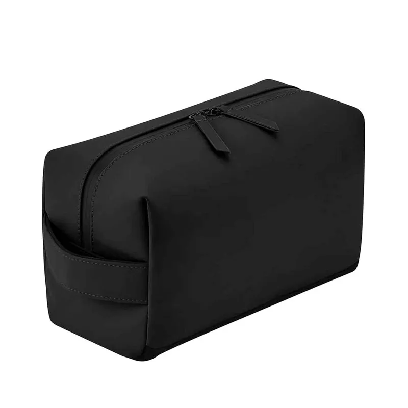 Bagbase Matte PU Toiletry Bag in Black - Black