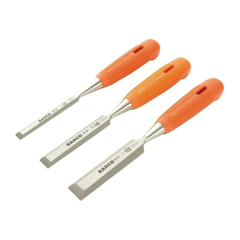 Bahco 414 3 Piece Bevel Edge Wood Chisel Set