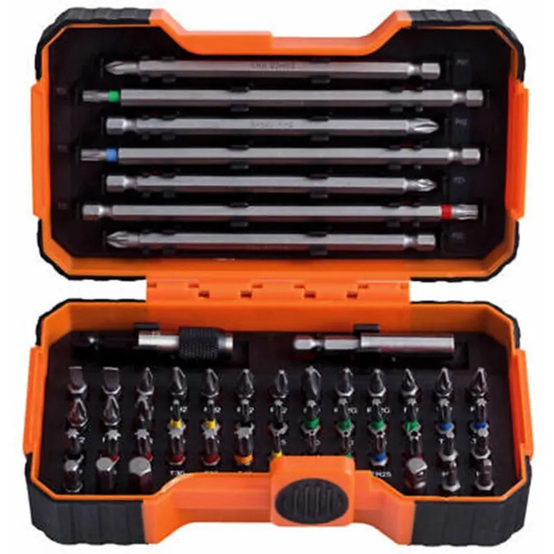 Bahco 59/S54BC 54 Piece Colour Coded Screwdriver Bit Set