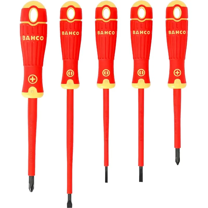 Bahco 5 Piece Insulated Vde Screwdriver Set