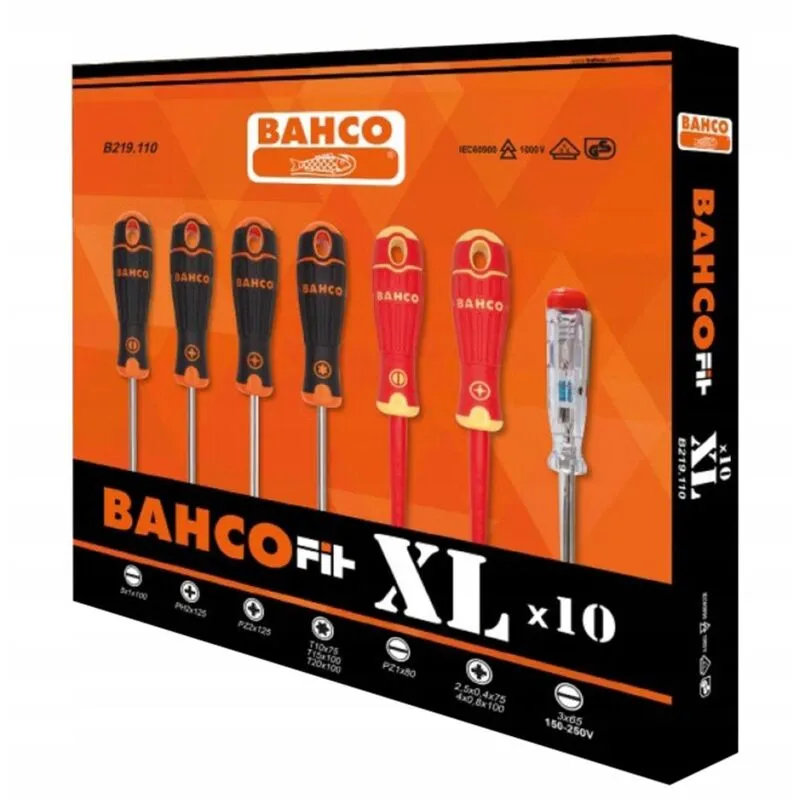 Bahco Bahcofit XL 10 Piece Screwdriver Set