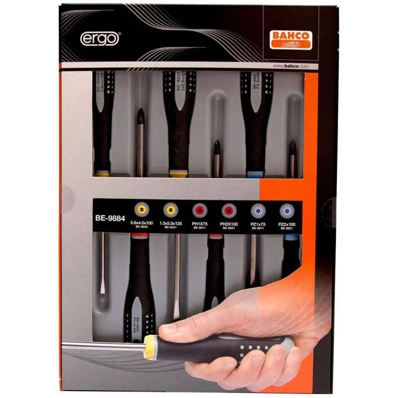 Bahco - BE-9884 BE-9884 ergo Screwdriver Set, 6 Piece BAHBE9884