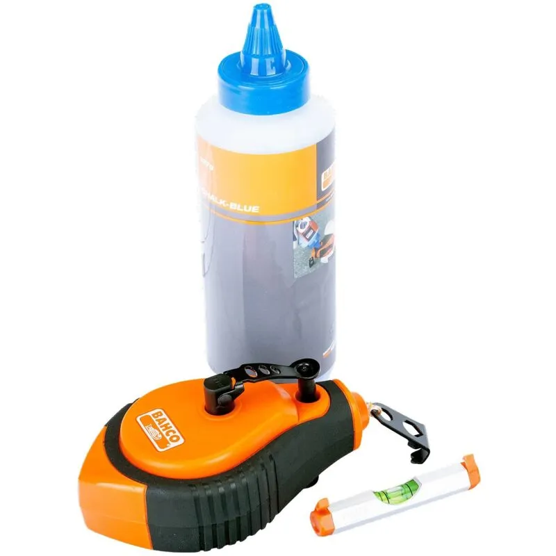 Bahco CL-1221-Set Blue Chalk, Chalk Line & Line Level Set