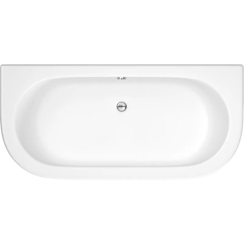 Balterley 1700 x 750 Curved Back To Wall Bath & Panel