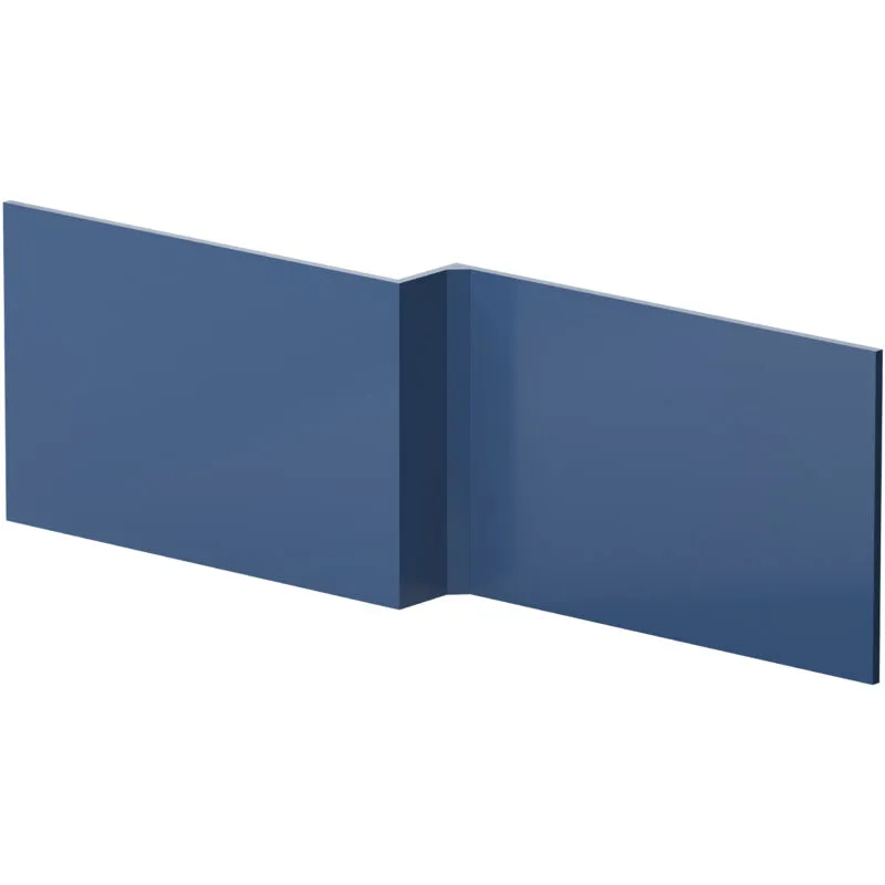 Balterley L Shape Square Reversible Bath Front Panel Satin Blue 1700mm Blue