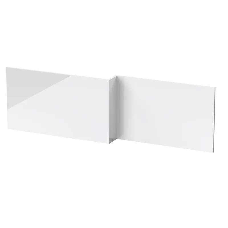 Balterley - 1700mm Waterproof Square Shower Bath Front Panel - Gloss White