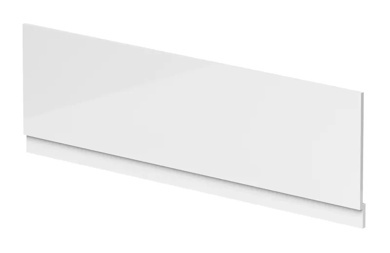 Balterley 1800mm Waterproof Straight Shower Bath Front Panel - Gloss White White