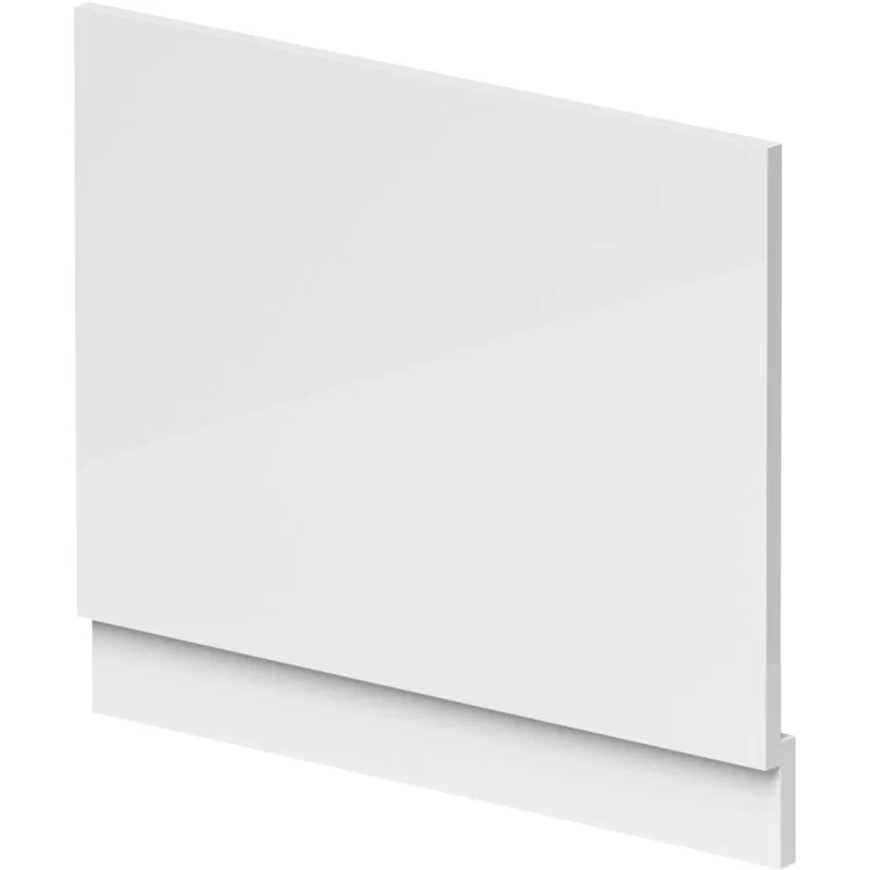 Balterley - 700mm Waterproof Straight Shower Bath End Panel - Gloss White