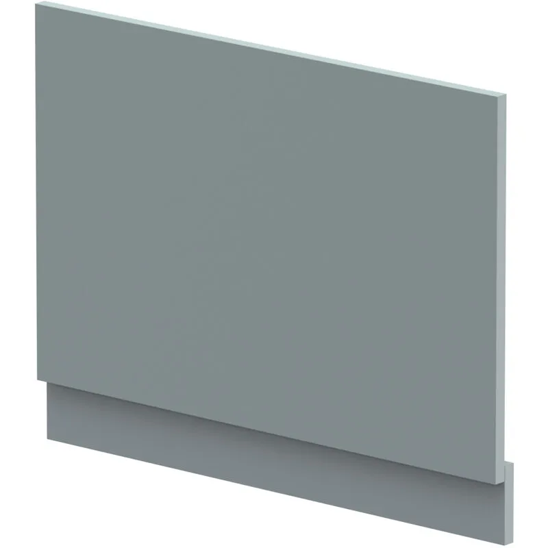 Balterley Edge/Power Straight End Bath Panel & Plinth, 750mm - Matt Coastal Grey Grey