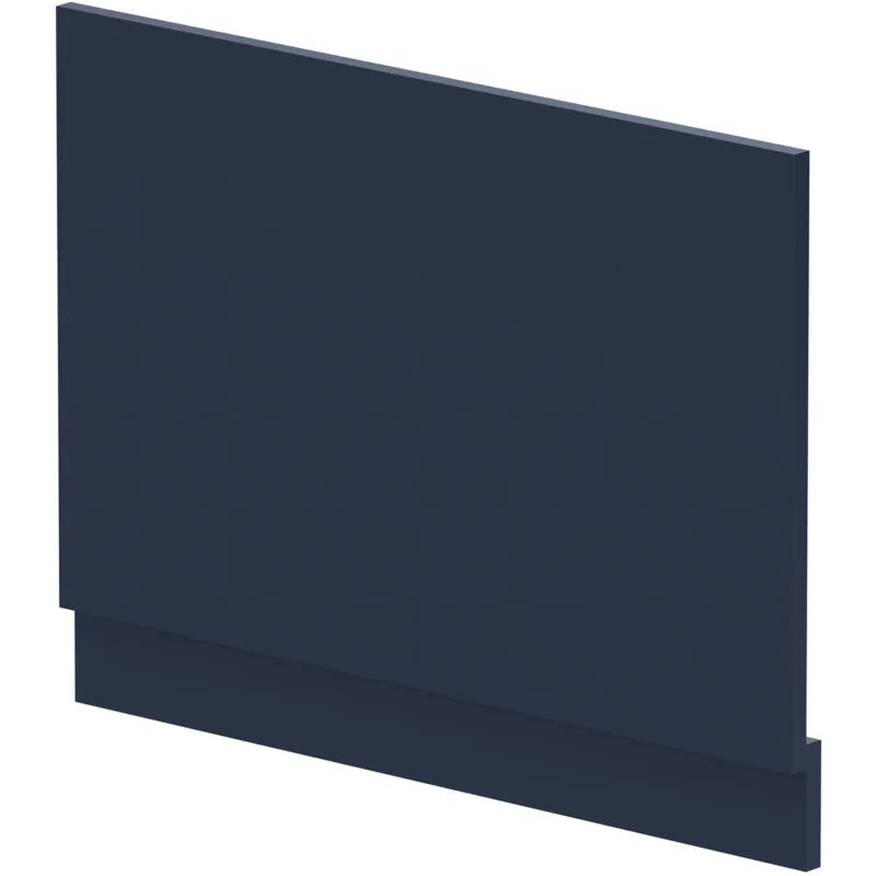 Balterley Edge/Power Straight End Bath Panel & Plinth, 750mm - Matt Midnight Blue Blue