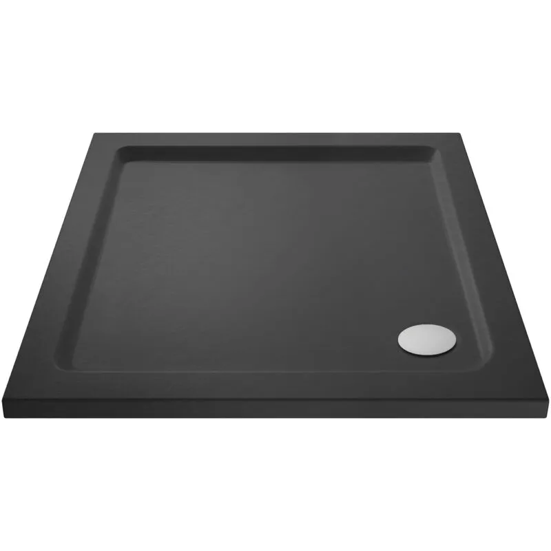 Balterley Premium Square Shower Tray - 760mm - Slate Grey Grey